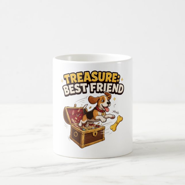 Skatt Bästa Vän Beagle Kaffemugg (Center)