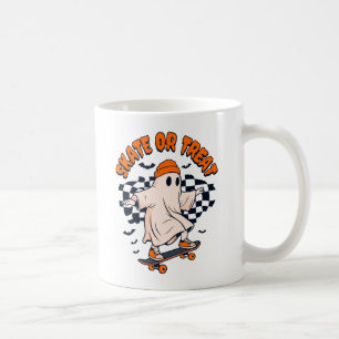 Skatt eller behandla Ghost Halloween Kaffemugg