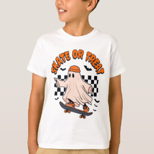 Skatt eller behandla Ghost Halloween T Shirt