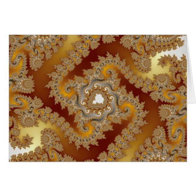 Skatt - Fractalkort Hälsningskort (Framsidan Horizontal)