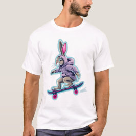 Skatt med Neon Kash Rabbit Sweatshirt T Shirt