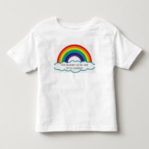 Skatt på avsluta av regnbågen. ungetee. t shirt