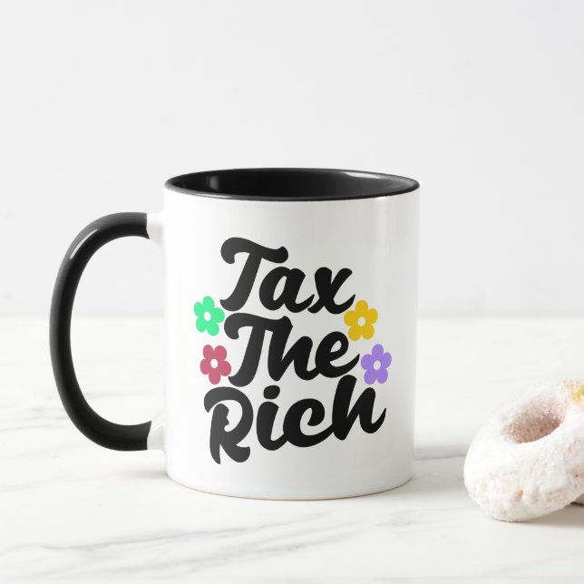 Skatt på Riken - Anti-Capitalist Mugg (Med munk)