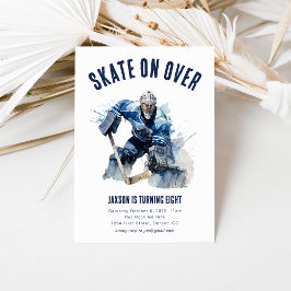 Skatta över ishockeyfödelsedag Inbjudan Goalie