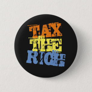 SKATTA RIKEN Woke Socialist Progressive Typography Knapp