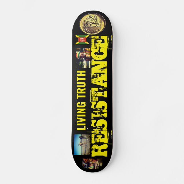 SKATTAN FÖR LEVANDE TRUTH RESISTANCE MINI SKATEBOARD BRÄDA 18,5 CM (Framsida)