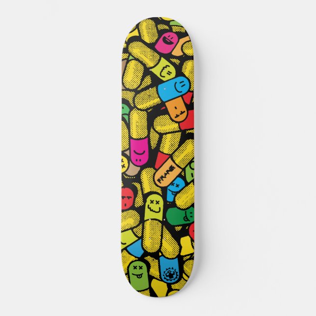 Skattavla för popup-fönster mini skateboard bräda 18,5 cm (Framsida)