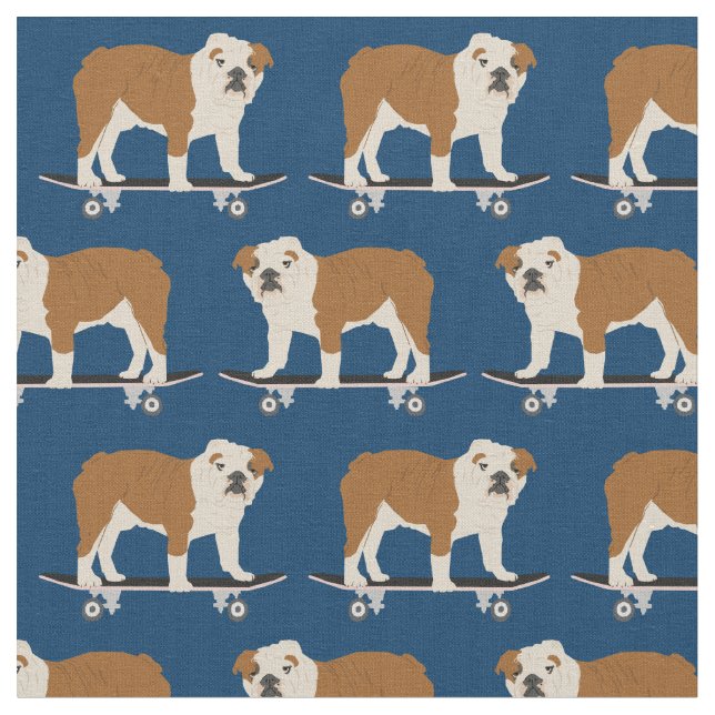 Skattavlor för bulldog hundar tyg (Närbild)