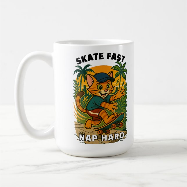 Skattbattkatt Kaffemugg (Vänster)