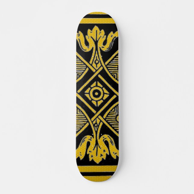 Skattbord för blommigt skateboard bräda 21,5 cm (Framsida)