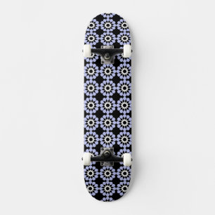 Skattbord för blommönster skateboard bräda 19,5 cm