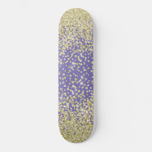 Skattbord för Lila Gnistra Glitter Mini Skateboard Bräda 18,5 Cm