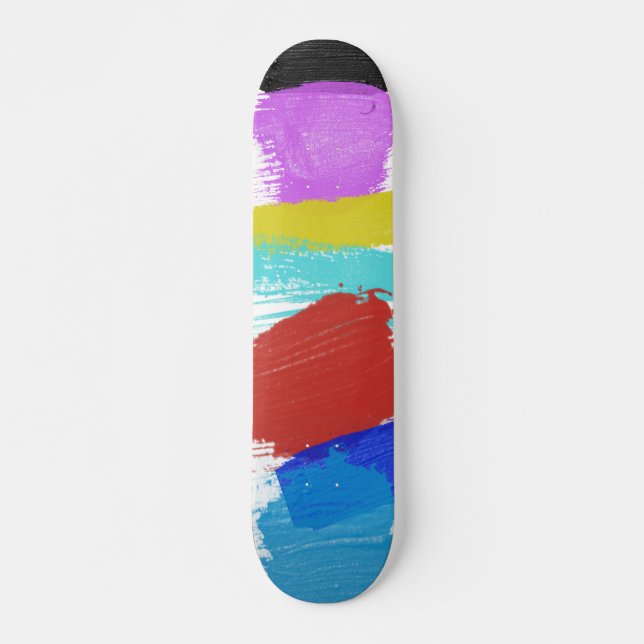 Skattbord för penseldrag mini skateboard bräda 18,5 cm (Framsida)