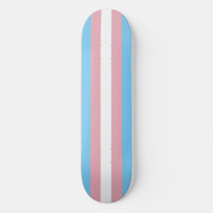 Skattbord för Trans Pride Flagga Mini Skateboard Bräda 18,5 Cm