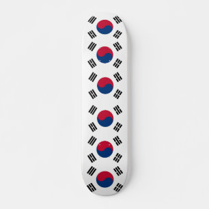 Skattbord med flagga från Sydkorea Skateboard Bräda 21,5 Cm