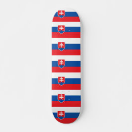 Skattbord med flagga i Slovakien Mini Skateboard Bräda 18,5 Cm