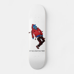 Skattbordsdäck av anpassningsbar med originalkons mini skateboard bräda 18,5 cm