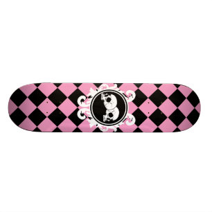 Skattbordsdäck för bäddbony (Rosa) Skateboard Bräda 20 Cm