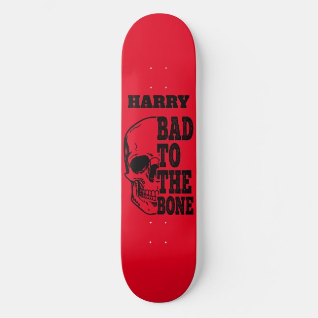 Skattbordsskullens Personlig är felaktig för benet Mini Skateboard Bräda 18,5 Cm (Framsida)