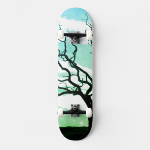 Skattbordtavla Träd Grenar Mini Skateboard Bräda 18,5 Cm