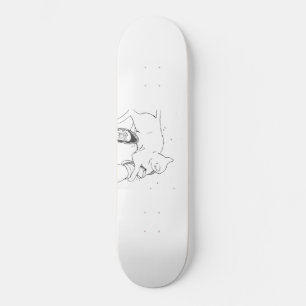 Skattbrädor för kattskinn mini skateboard bräda 18,5 cm
