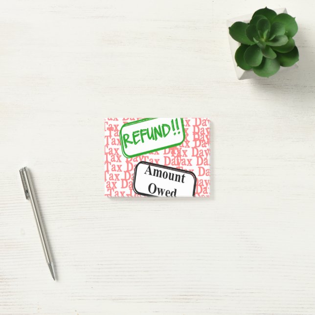 Skattedagen igen? post-it block (Kontor)