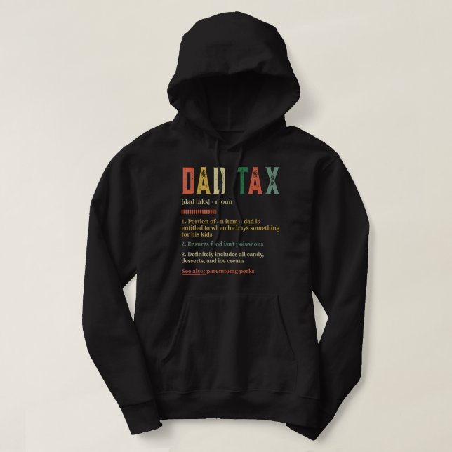 Skattedefinition Far för den funktionella Sarcasti Hoodie (Design framsida)