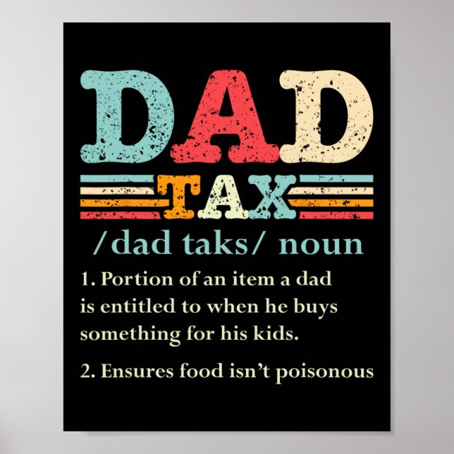 Skattedefinition Fars dag 1 i Pappa Poster (Framsidan)