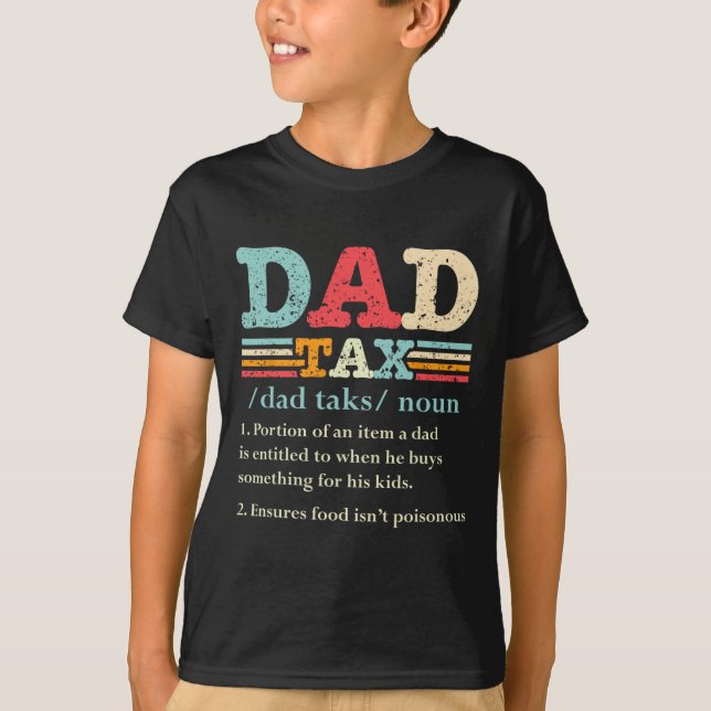 Skattedefinition Fars dag 1 i Pappa T Shirt (Framsida)