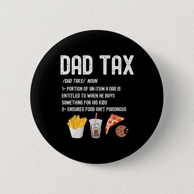 Skattedefinition Funny Fars dag pappa Humor Pappa  Knapp (Framsida)