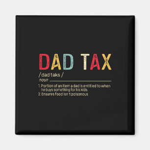 Skattedefinition i pappa är enkelt Fars dag Magnet