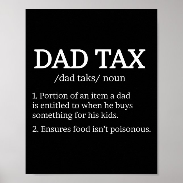 Skattedefinitionsapparat för bästa Pappa-definitio Poster (Framsidan)