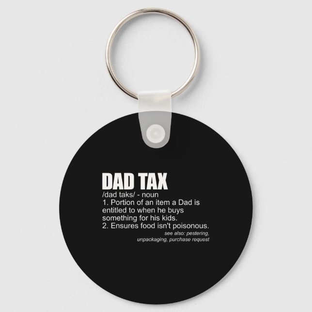Skattedefinitionsfunktion Manar Fars dag Gift Papp Nyckelring (Framsida)
