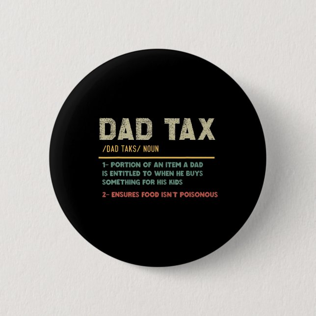 Skattedefinitionsfunktionär Fars dag Pappa Joke Knapp (Framsida)