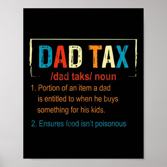 Skattedefinitionsknappar i Fars dag Manar Poster (Framsidan)