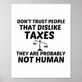 SKATTEDISLIK INTE MÄNNISKOR POSTER