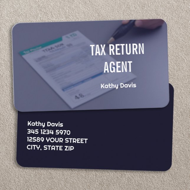Skatteförberedare Visitkort (Tax Preparer Business Cards)