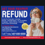 Skatteförberedelse (förberedare) Refund Flyer<br><div class="desc">Dessa professioneller som ägnar sig åt att ta tag i mallar för skatteförberedelser för anpassade är underbara för det lilla företaget för skatteförberedelser/skatterådgivning.</div>