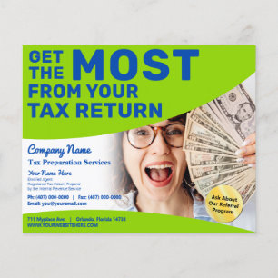 Skatteförberedelse (förberedare) Refund Flyer