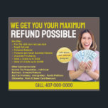 Skatteförberedelse (förberedare) Refund Flyer<br><div class="desc">Dessa professioneller som ägnar sig åt att ta tag i mallar för skatteförberedelser för anpassade är underbara för det lilla företaget för skatteförberedelser/skatterådgivning.</div>