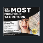 Skatteförberedelse (förberedare) Refund Flyer<br><div class="desc">Dessa professioneller som ägnar sig åt att ta tag i mallar för skatteförberedelser för anpassade är underbara för det lilla företaget för skatteförberedelser/skatterådgivning.</div>