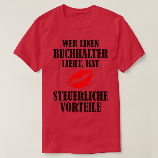 Skatteförmåner för revisor kärlek t shirt (Design framsida)