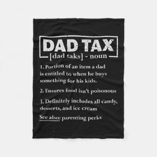 Skatteförmånlig Pappa-skattedefinition Fars dag Fleecefilt
