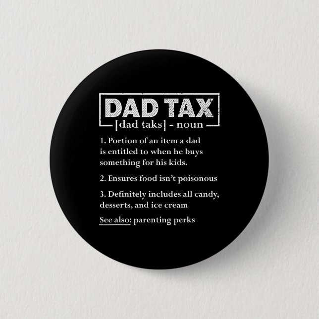 Skatteförmånlig Pappa-skattedefinition Fars dag Knapp (Framsida)