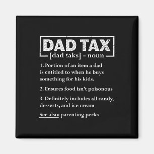 Skatteförmånlig Pappa-skattedefinition Fars dag Magnet