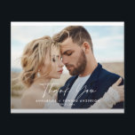 Skattefotot bröllop tack för teracotta flygblad<br><div class="desc">budgetskript foto bröllop tackkort,  teracotta modern. En del av en modern samling.</div>