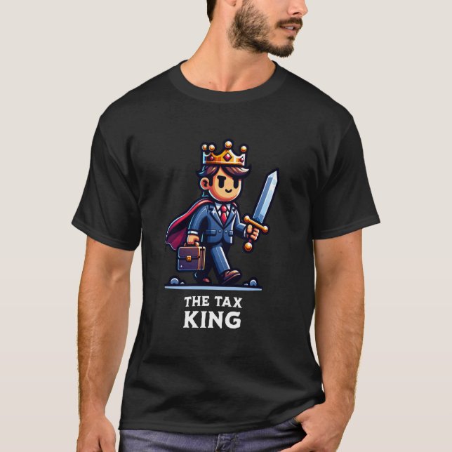 Skattekung Företag Skatteförberederare Professione T Shirt (Framsida)