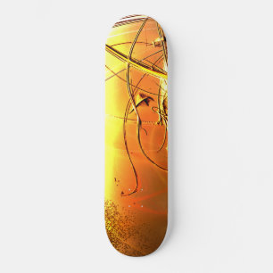 Skattelayout för Gult Mini Skateboard Bräda 18,5 Cm