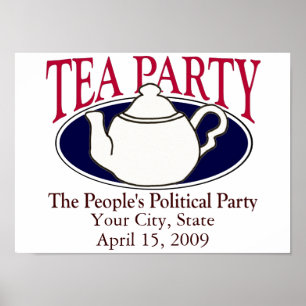 Skattemadagen i Tea Party poster