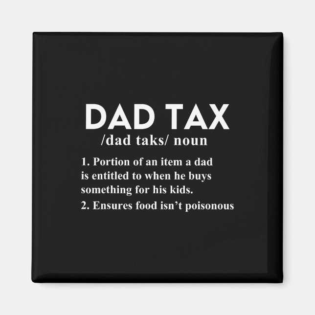 Skattemässig definition av Far pappa Pappa 1 Magnet (Framsidan)